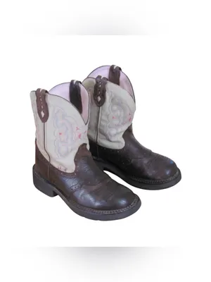 Justin Boots Gypsy Boots Size 9B Brown & Cream Western Cowgirl L9924 thumbnail 2