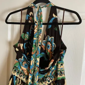 Jones New York Y2K Halter Midi Dress Paisley Floral Silk-Look Cottagecore 10 thumbnail 7