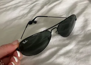 Ray-Ban “Aviator Total Black” Sunglasses thumbnail 3