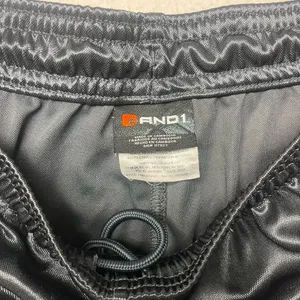 AND1 Mens Medium Black Basketball Shorts Satin Athletic Gym Dazzle thumbnail 2