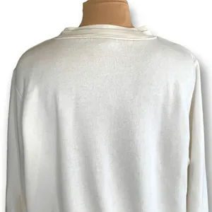 Vintage Cream Embroidered Lighthouse Sweatshirt Large Petite LP Cozy‎ Cottage thumbnail 5