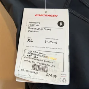 Bontrager trosla liner bike short womens XL with 8” inseam thumbnail 2