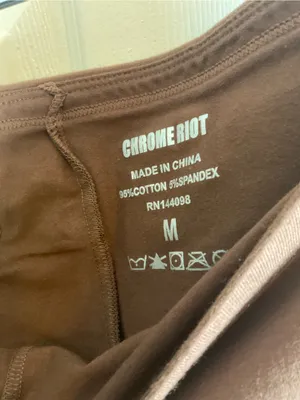 NWT Skort Chrome Riot Brown Lace Trim Skort Size M – Soft & Stretchy thumbnail 5