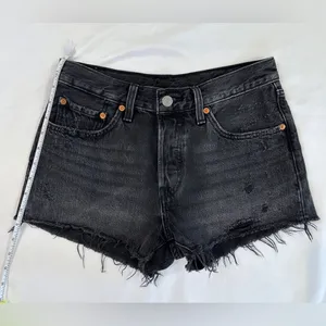 Levi's ® 501® Original Fit HR Denim Shorts - Faded Black - 26W thumbnail 8
