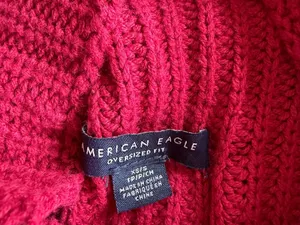 American Eagle oversize knit mock neck sweater fall back to school holidays thumbnail 5
