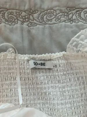 DO+BE White Ruffle Top thumbnail 4