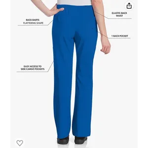 Urbane Performance Tailored Fit Stretch 6-Pkt Cargo Scrub Pants for Women 9312 thumbnail 3