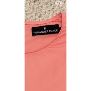 Pomander Place Coral Peplum Babydoll Top Balloon Sleeve Cotton XS‎ Tuckernuck thumbnail 4