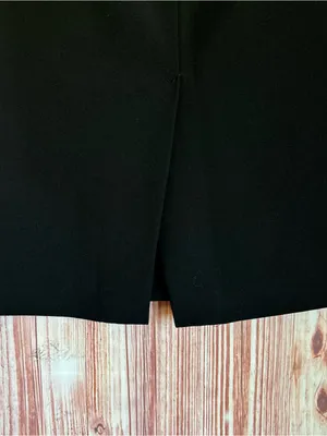 Metaphor Black Wide Waistband Knee Length Pencil Skirt Size 4 thumbnail 6