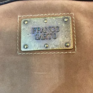 Franco Sarto Brown‎ Suede/Leather Purse With Inside Smartlyte 12.5”X15” Preowned thumbnail 7