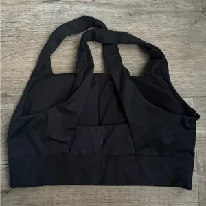 All in Motion Black Cross Back Sports Bra sz Medium thumbnail 2