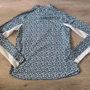 Pebble Beach Dry-Luxe Performance Womens Small Ditsy Floral Quarter Zip Pullover thumbnail 3
