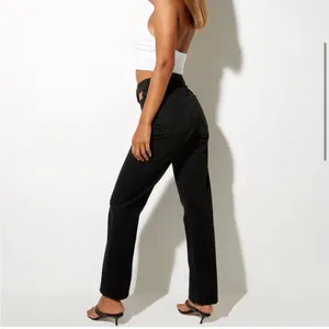 Motel Rocks Denim Cut Out Black Straight Leg Jeans New With Tags thumbnail 2