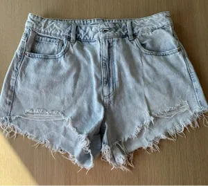 Garage Denim Festival Ripped Low Rise Cut Off Jean Short Size 13/ 31 2623 thumbnail 1