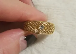 Vintage Avon Band Ring Gold Size 8 thumbnail 9