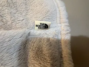 The North Face White Faux Fur Fleece Full Zip Sleeveless Vest thumbnail 3