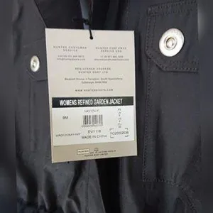 Hunter Boots Refined Waterproof Garden Jacket‎ Sz SMALL Navy $129 thumbnail 7