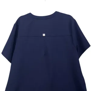 Fabletics Womens Scrub Top Size 2x Performance Navy Medical Nurse Doctor thumbnail 4