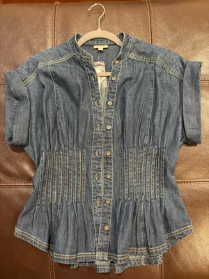 Pilcro Anthropologie denim top NWT thumbnail 2
