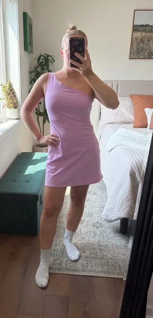 Abercrombie and Fitch One-Shoulder Traveler Mini Dress thumbnail 1