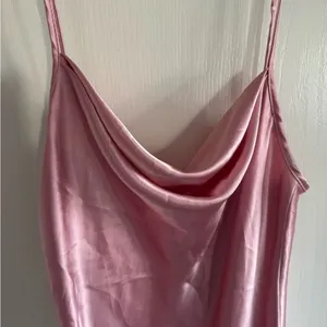 Elegant Pink Satin Dress thumbnail 2