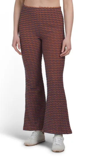 Billabong Hot Tides Knit Pull On Flare Pant in Sedona Size Small NWT thumbnail 1