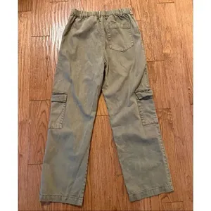 YFB Young Fabulous Broke green wide leg cargo pant size M thumbnail 7