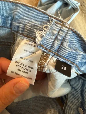Vervet Flying Monkey High Rise Wide Leg Jean light wash 28 thumbnail 4