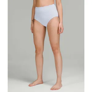 Lululemon Smocked Swim Bikini Top & Bottom Set Size 6 Hyper Stripe Pastel Blue thumbnail 11