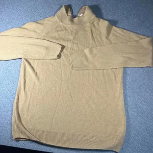 Studio Works 100% Acrylic Woman’s Small Sweater Beige Ribbed Collar Soft Knit thumbnail 9