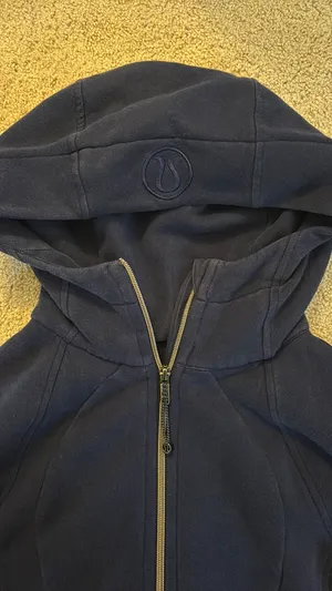 Lululemon Navy Full-Zip Scuba Hoodie thumbnail 2