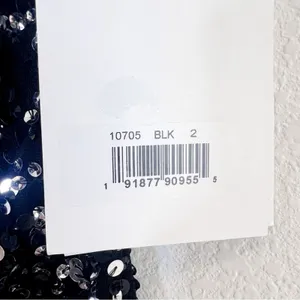 MAC DUGGAL Black Sequin Low Back Slip Gown Size 2 NWT thumbnail 6