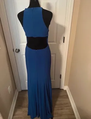Blue formal evening dress thumbnail 2