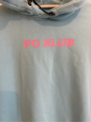Pitchers Only PO Klub Blue & Pink Oversized Hoodie Size Small thumbnail 3