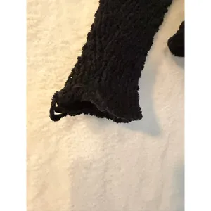 Free People Black‎ Chunky Knit V-Neck Batwing Sleeve Oversized Sweater Small thumbnail 7