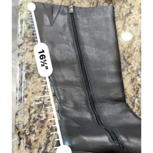 Spring Step Womens Tall Black Boots Size 40 9 EUC Zipper Elastic Gore Comfort thumbnail 4