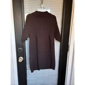 Vince Brown Wool Blend Sweater Cardigan Dress Button Front Brown Size S Lagenloo thumbnail 6