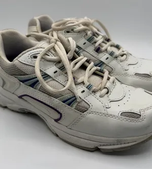 Vionic Walker Womens 7 Wide White Purple Orthotic Arch Support Walking Shoes thumbnail 1