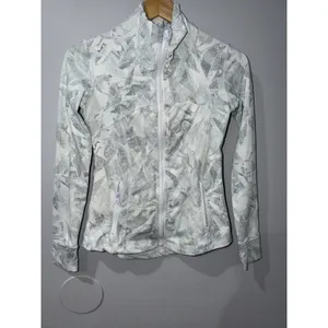 Full Zip Mock Neck Jacket, Size 4 Jasmine White Multi J thumbnail 4