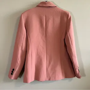 ✨ Deluc Women’s Salmon‎ Coral Sabrina Double Breasted Blazer Small NWT thumbnail 7
