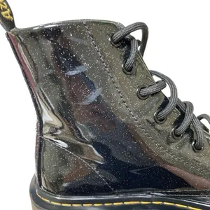 Dr. Martens Luana Womens 5 Black‎ Coated Glitter High Top Ankle Lace Up Boots ￼ thumbnail 7