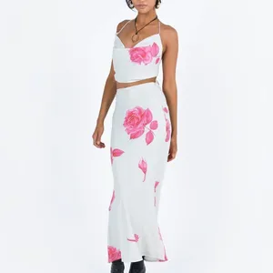 NWT Princess Polly Karalle Skirt Set Cream / Pink Size 12 thumbnail 4