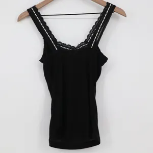 Intimately Free People Only You Tank Top Womens XS Black Round Neck Wide Strap thumbnail 6