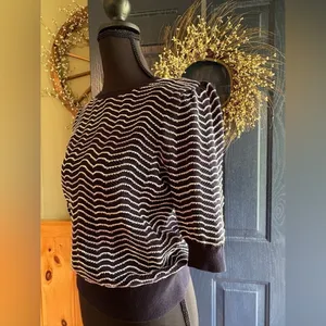 Loft puff 3/4 sleeve sweater women’s size small NWT thumbnail 2
