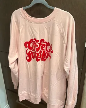 Wildfox pink sweatshirt coffee‎ first XL thumbnail 1
