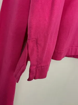 Beach Riot Pink Long Sleeve Crop Top Womens Size Medium thumbnail 2