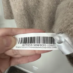 Quince Sweater Women's M Mongolian Cashmere 2.0 Oversized Boyfriend Cardigan Tan thumbnail 11