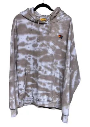 Aviator Nation Hand Dyed Relaxed Pullover Hoodie Sweatshirt Tie Dye Sand Size XL thumbnail 1
