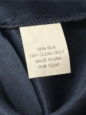 Amanda Uprichard Women’s Size M Navy Blue V-Neck Silk Mini Tank Dress thumbnail 5
