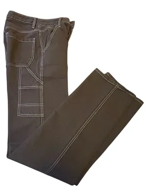 PacSun Women's Dark Brown Skinny Jeans with Contrast Stitching thumbnail 5